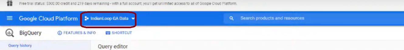 GA4 BigQuery Integration- Project Name